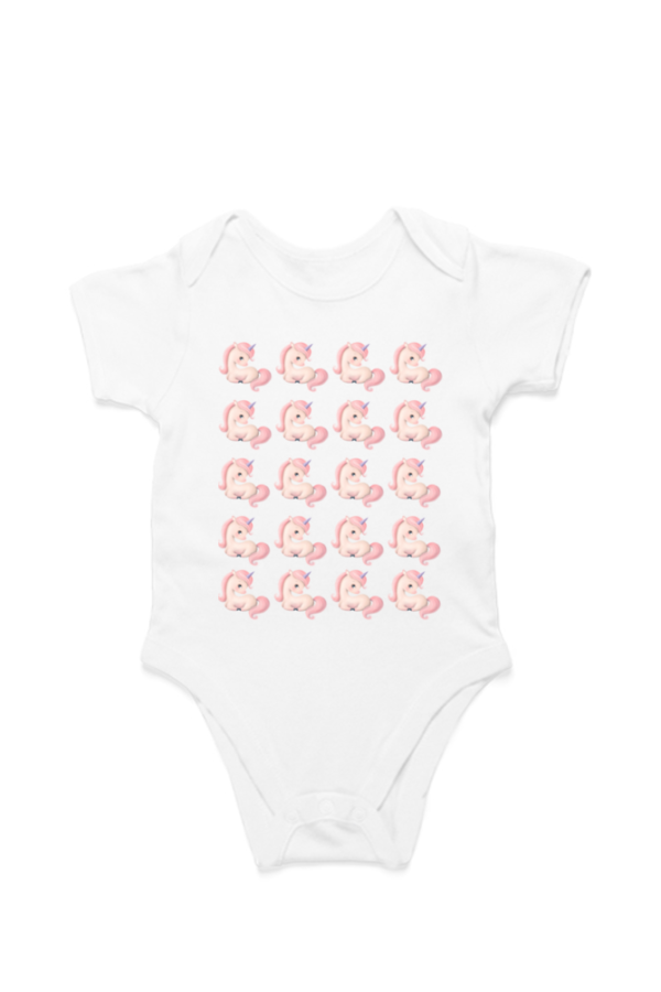 Unicorn Baby Girl Romper - Image 2