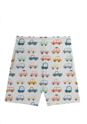 Car Print Kids Shorts