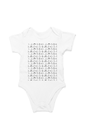 Dino Print Baby Boy Romper