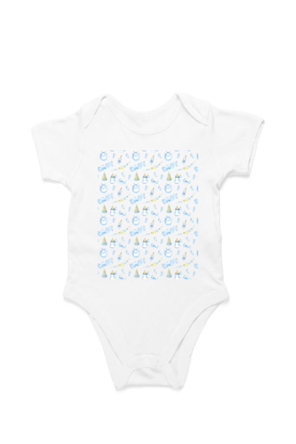 Cute Baby Print Unisex Romper - Image 2