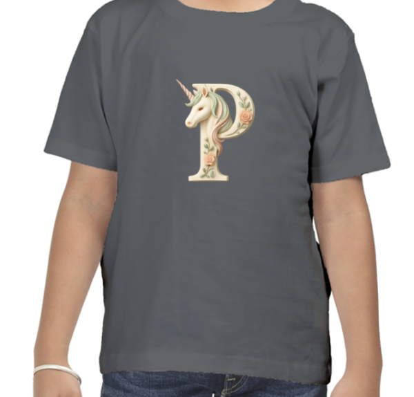 Letter P Unicorn T-Shirt  - Image 7