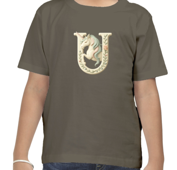 Letter U Unicorn T-Shirt  - Image 4