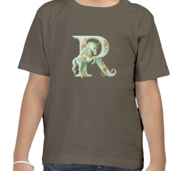 Letter R Unicorn T-Shirt  - Image 5