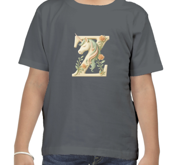 Letter Z Unicorn T-Shirt - Image 7
