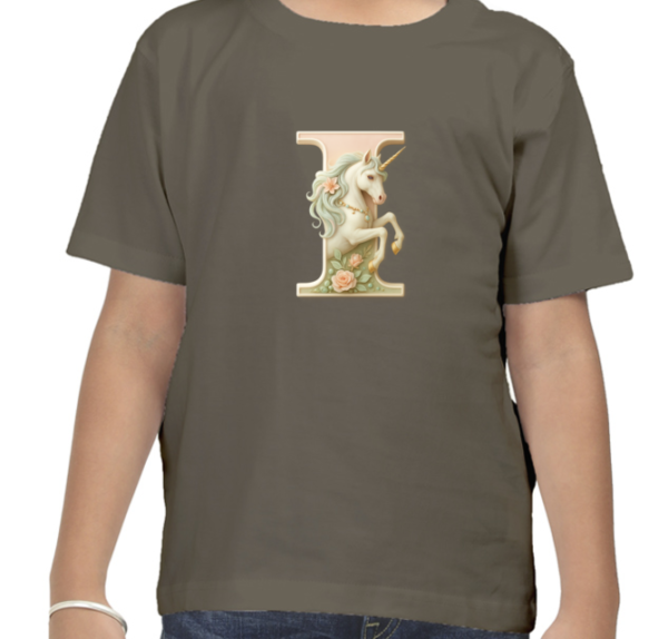 Letter I Unicorn T-Shirt - Image 7