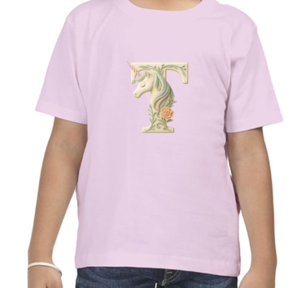 Letter T Unicorn T-Shirt  - Image 4