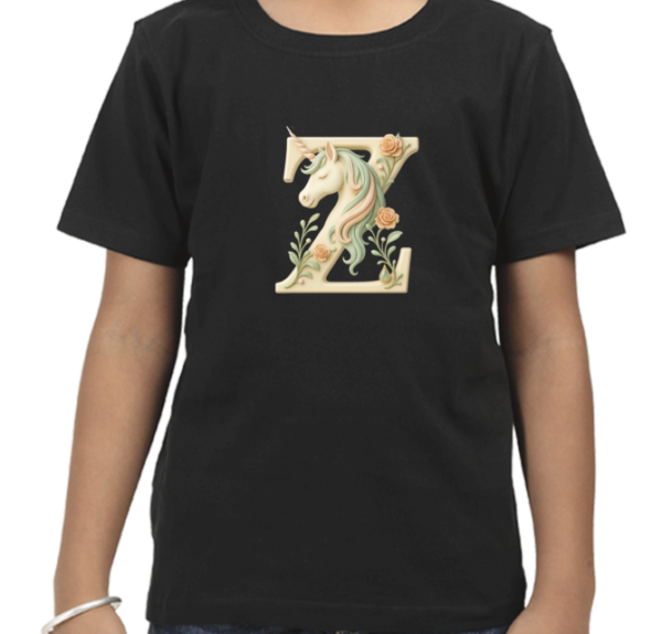 Letter Z Unicorn T-Shirt - Image 8