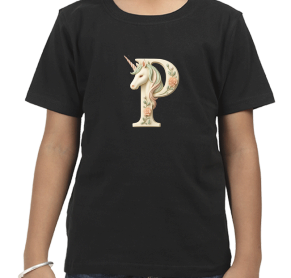 Letter P Unicorn T-Shirt  - Image 8