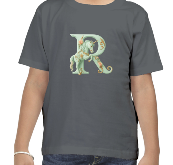 Letter R Unicorn T-Shirt  - Image 7