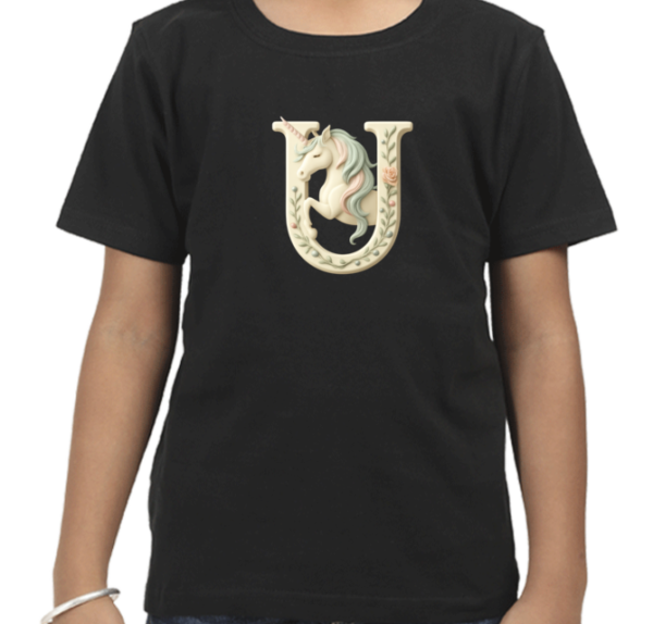 Letter U Unicorn T-Shirt  - Image 5