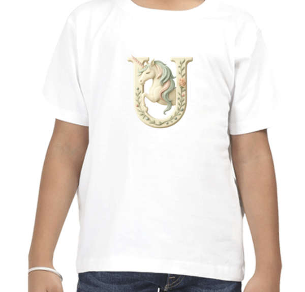 Letter U Unicorn T-Shirt  - Image 9