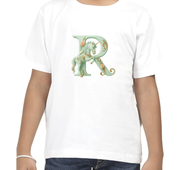 Letter R Unicorn T-Shirt  - Image 6