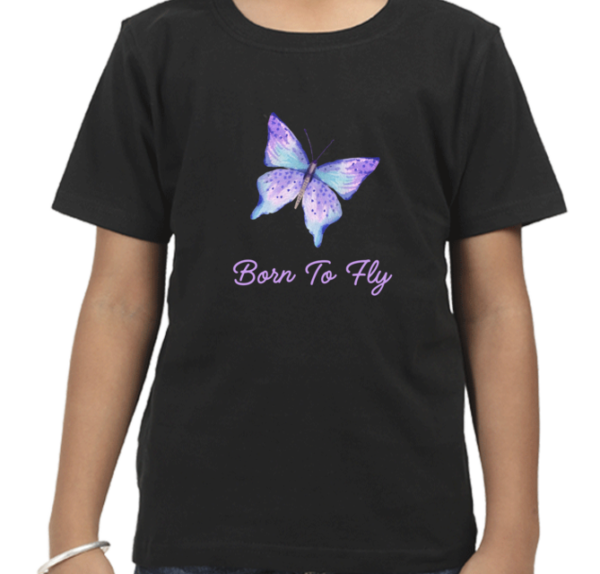 Born To Fly Kids T-Shirt - Image 2
