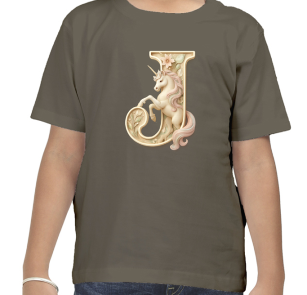 Letter J Unicorn T-Shirt  - Image 6