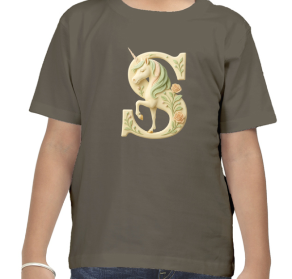 Letter S Unicorn T-Shirt - Image 8
