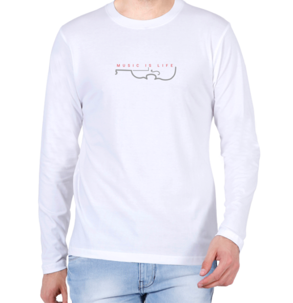 Music is Life (Violin) T-Shirt - Image 4