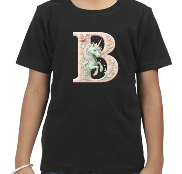 Letter B Unicorn T-Shirt - Image 6