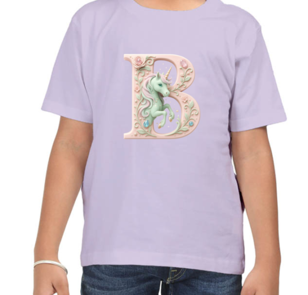 Letter B Unicorn T-Shirt - Image 8