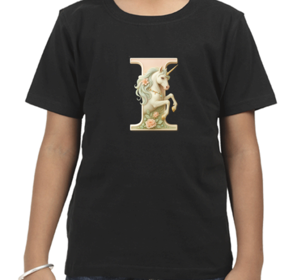 Letter I Unicorn T-Shirt - Image 4
