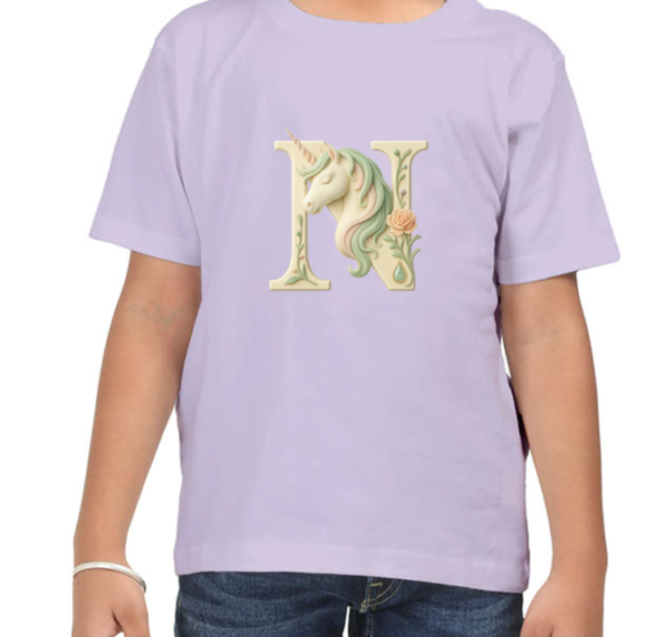 Letter N Unicorn T-Shirt - Image 8