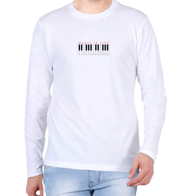 Music is Life (Piano) T-Shirt - Image 5