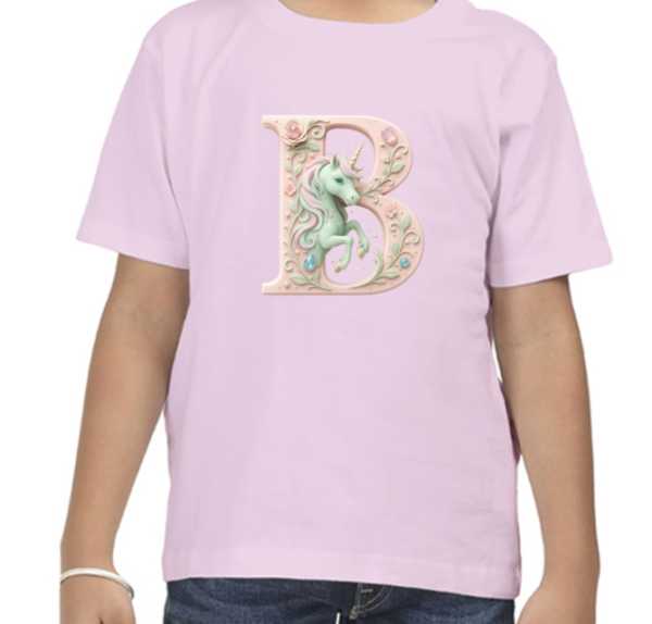 Letter B Unicorn T-Shirt - Image 4