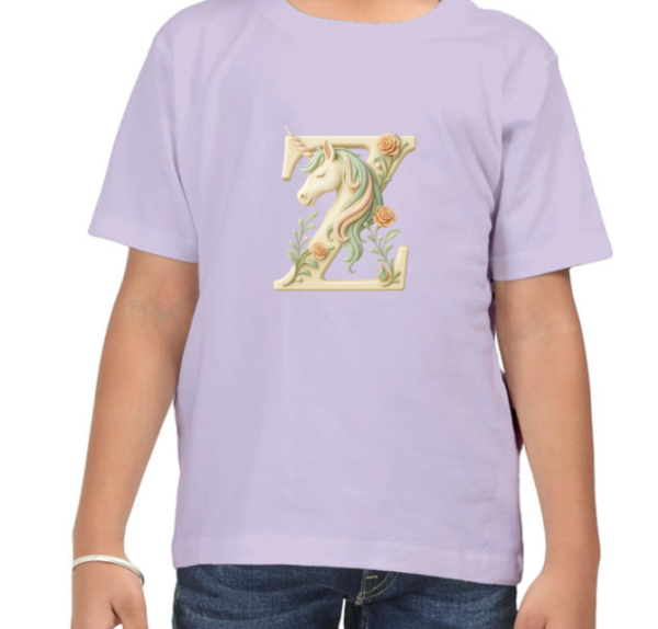 Letter Z Unicorn T-Shirt - Image 4