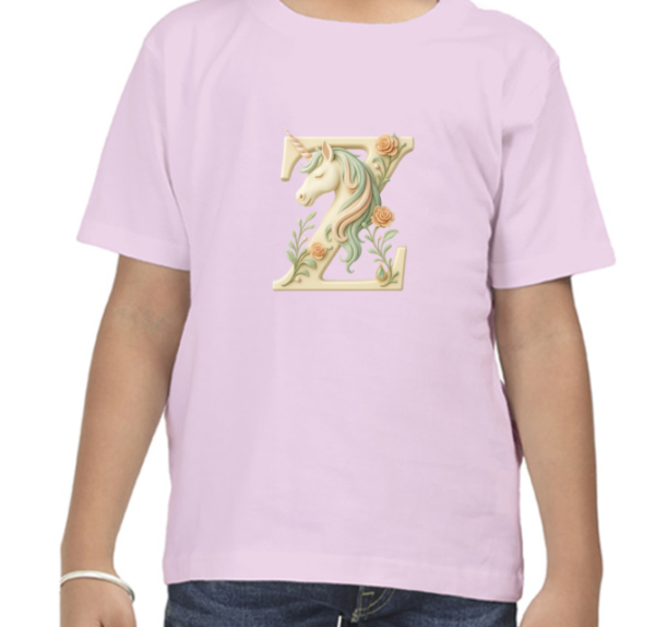 Letter Z Unicorn T-Shirt - Image 5