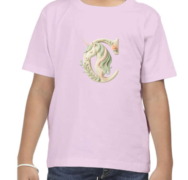 Letter C Unicorn T-Shirt - Image 8