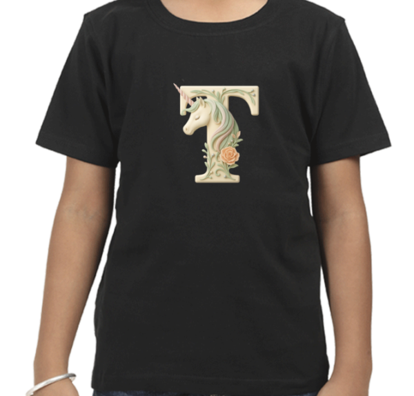 Letter T Unicorn T-Shirt  - Image 6