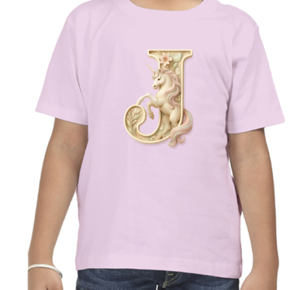 Letter J Unicorn T-Shirt  - Image 5