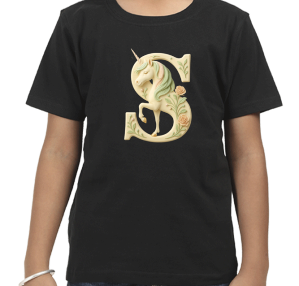 Letter S Unicorn T-Shirt - Image 5