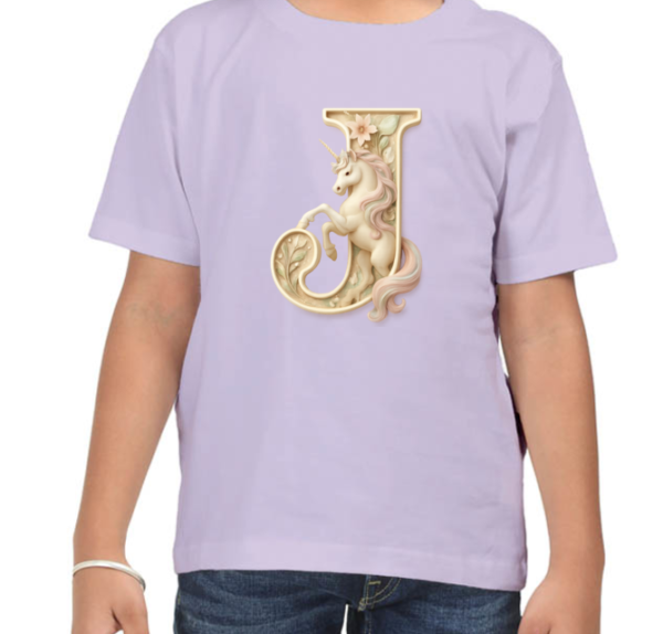 Letter J Unicorn T-Shirt  - Image 4