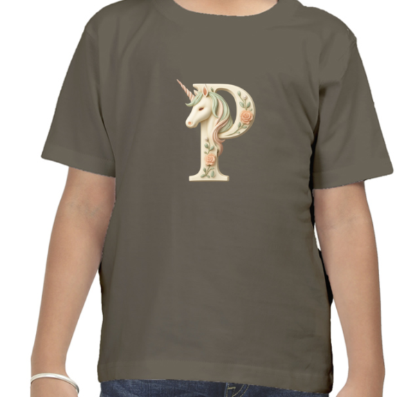 Letter P Unicorn T-Shirt  - Image 4
