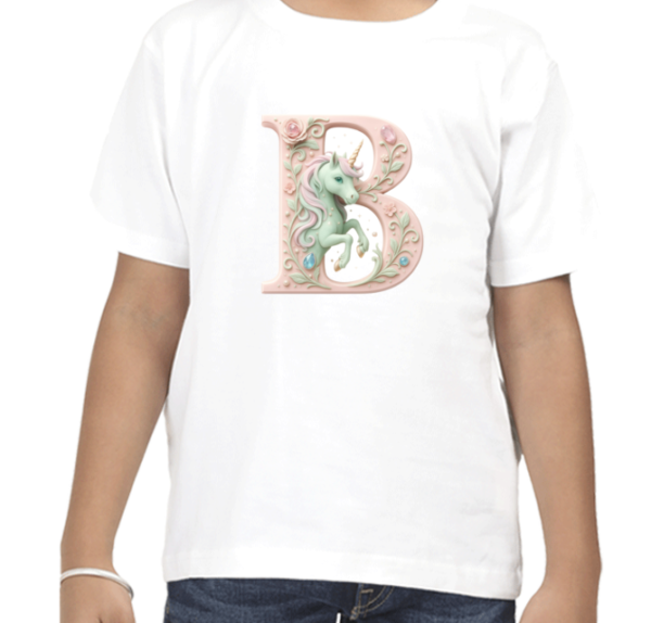 Letter B Unicorn T-Shirt - Image 7