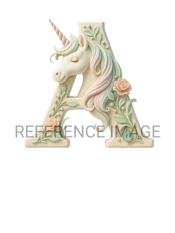 Letter A Unicorn T-Shirt - Image 2