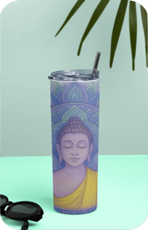Serene Buddha Yoga Tumbler