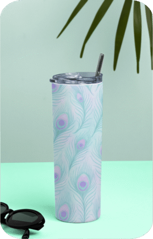Feathers of Grace Yoga Tumbler