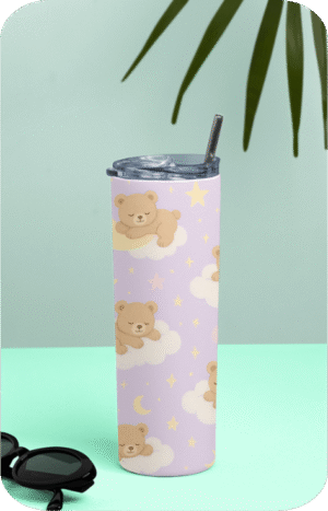 Sleepy Teddy Kids Tumbler