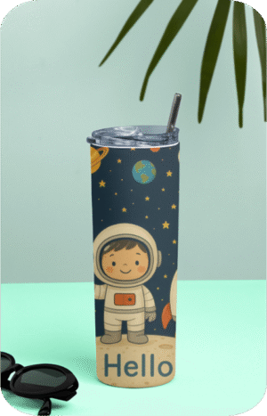 Hello From Space Kids Tumbler