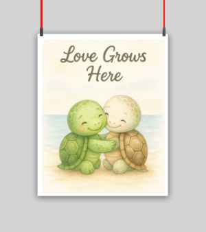 Love Grows Here Kids Poster 8x10