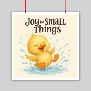 Joy in Small Things Kids Poster 10x10