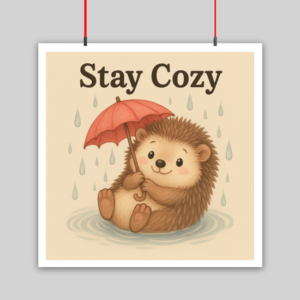 Stay Cozy Kids Poster 10x10