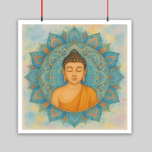 Peace in Silence - Buddha Poster 10x10