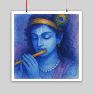Krishna's Mystic Flute - Poster 10x10