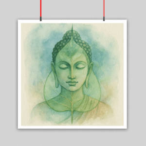 Leaf of Light - Buddha Poster 10x10