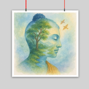 Nature's Embrace - Buddha Poster 10x10