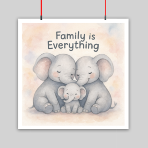 Family is Everything Kids Poster 10x10