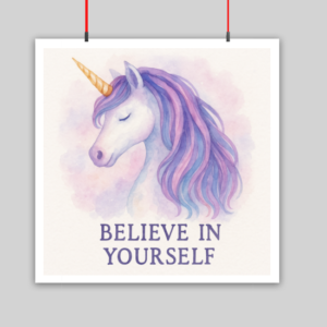 Believe in Yourself Kids Poster 10x10