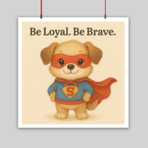 Be Loyal Be Brave Kids Poster 10x10